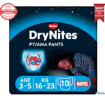  Huggies Drynites Pyjama Pants - Boys 3-5 years - 16-23kg - Pack of 10