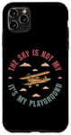 Coque pour iPhone 11 Pro Max Drapeau américain vintage The Sky Is Not My Limit It's My Playground