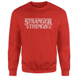 Stranger Things Fairisle Logo Christmas Jumper - Red - XL - Red