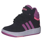 Adidas Garçon Unisex Kinder Hoops Mid 3.0 AC I Sneaker, Legend Ink/Beam Pink/Pulse Lilac, Numeric_19 EU