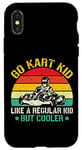 iPhone X/XS Funny Go Kart Racing Kids Boy Girl Karting Go Kart Racer Case