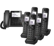 Panasonic KX-TGF326 Corded Phone & 5 Cordless Handsets