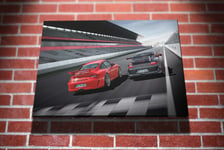 Porsche Carrera GT Cars Gallery Framed Canvas Art Picture Print