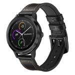 Garmin Vivoactive 3 Armband i äkta läder, Svart