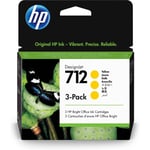 HP Ink Cartridge for DesignJet T210 T230 T25 712 3-pack 29-ml Yellow