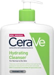 Cerave Hydrating Cleanser for Normal to Dry Skin 1 Litre with Hyaluronic Acid an