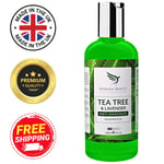 Tea Tree Oil Anti Dandruff Shampoo [Made In UK] For Dry Itchy Flaky Scalp Hair