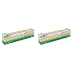 BRIO Long Straights Wooden Train Track for Kids Age 3 Years Up - Compatible with all Railway Sets & Accessories (Pack of 2)
