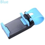Steering Wheel Mount Mobile Phone Holder Car Bracket Blue
