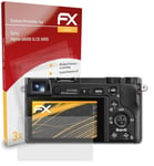 atFoliX 3x Screen Protection Film for Sony Alpha a6000 ILCE-6000 matt&shockproof