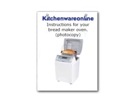 Instruction  book for Panasonic SD-206 Bread Machines. Breadmaker user guide