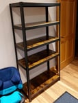 Industrial Shelving Unit Heavy Duty Display Cabinet Large Metal Storage Bookcase