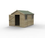 Timberdale 10x8 Tongue and Groove Pressure Treated Apex Wooden Garden Shed (2 Windows)