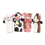 Melissa & Doug Farm Hands Animal Puppets, Puppets and Theaters, Soft Toy, 2+ years, Gift for Boy or Girl