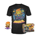 Funko POP! & Tee: Animated Spider-Man - Hobgoblin - Glow In the Dark - Medium - Marvel - T-Shirt - Clothes With Collectable Vinyl Figure - Gift Idea - Toys and Short Sleeve Top for Adults Unisex Men