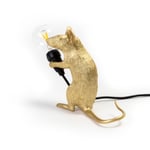 SELETTI LED-koristepöytälamppu Mouse Lamp USB istuva/kulta
