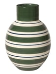 Omaggio Nuovo Vase H14.5 Grøn Home Decoration Vases Multi/patterned Kähler