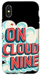 Coque pour iPhone X/XS Costume mignon sur un nuage neuf