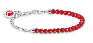 Thomas Sabo Charm Club Charmista as We kiss silver red charmarmband A2130-007-10-L19v