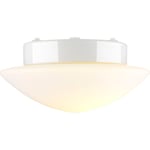 Bastuarmatur Solhem vit, matt opalglas E27