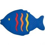 Halkmatta badkar, Blå Fisk 67x40 cm