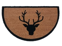 Kokosmatta vallmatta halvcirkel 75 x 45 cm