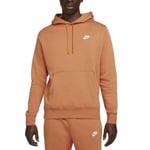 Nike Sweat à Capuche pour Homme Club Fleece Orange BV2654-808