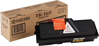 Kyocera TK-160 K Toner Black, Original Premium Printer Cartridge 1T02LY0NLC for