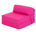 Ready Steady Bed Pink Fold Out Sofa Bed Futon Chair Guest Z bed Folding Mattress