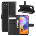 samsung Samsung A31 PU Wallet Case Black