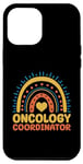 Coque pour iPhone 13 Pro Max Coordonnateur en oncologie Boho Rainbow Oncology Infirmière Navigator