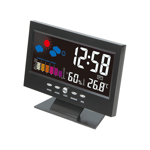 Temperature and Humidity Colour Screen Desk Clock, Wireless Weather Project E1V1