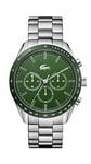 Lacoste Chronograph Quartz Watch for Men with Silver Stainless Steel Bracelet - 2011080