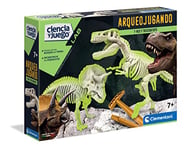 Clementoni- Archéojouter T-Rex et Tricératops Does Not Apply Jeu de Science éducative, 55054, Multicolore, 35.1 x 26.2 x 7.4