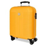 Roll Road India Valise Cabine Rose 40 x 55 x 20 cm Rigide ABS Fermeture TSA 44L 2,52 kg 4 Roues Doubles Bagage Main, Rose, Valise Cabine