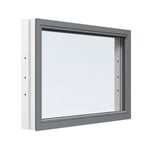 Energi Aluminium Fast fönster Askgrå, 10, 11