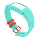 SUNERLORY Watch Strap Soft For Kids Accessories Wristband Replacement Adjustable Silicone Smart Bracelet hion Pin Buckle Durable Wear Resistant For Fitbit Inspire Ace 2(Green)