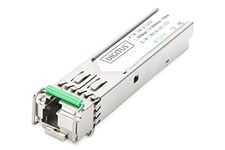 DIGITUS Module SFP+ Universel - 10 Gbit/s - Mini GBIC - pour câble à Fibre Optique monomode - LC Simplex - bidirectionnel - TX1330/RX1270nm - 10 km de portée - Plug & Play