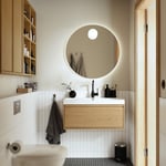 IKEA IKEA FAXÄLVEN spegel med inbyggd belysning, 80 cm, cm 80 cm
