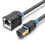 VENTION Cat6 Ethernet Extension Cable, Network Cable Lead,1000Mbps STP Jumper RJ45 Male to Female, for Switches, PCs, Laptops, Modems, Patch Panels, Routers (3M)
