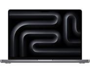 Apple MacBook Pro 14 tum, M3 8-Core CPU 10-Core GPU, 16 GB minne, 512 GB SSD, 70W strömadapter - Rymdgrå