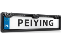 PeiYing nätverkskamera licens Bilbackkamera med gyroskop och parkeringssensor i registreringsskyltsram Peiying