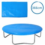 Bâche de protection pour trampoline ø 183 - 426 cm bleu Housse en pe résistante aux uv pluie neige soleil 366cm - Bleu