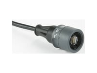 Bulgin Pxp6037/5M00 Rj45-Nätverkskabel, Patchkabel Cat 5E S/Ftp 5,00 M Svart Skärmad, Pur-Skydd, Vattentät 1 St