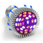 E27 LED-växtlampa, växtlampor 28 LED-växtlampa för hydroponisk växthusorganisk (FMY)