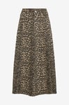 Vila - Kjol Vichia Leopard Skirt - Grå