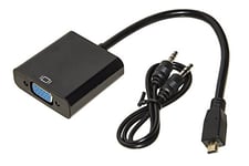 LINK lkadat12 Adaptateur Micro HDMI Type D vers VGA Femelle avec Audio