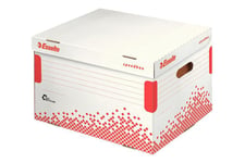 Esselte Speedbox - opbevaringsboks - kapacitet: 5 filer - hvid