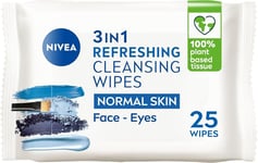 Nivea 3 In 1 Refreshing Cleansing Wipes 25 Wipes