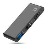DockCase USB C to USB 3.0 Hub with 1*USB 3.0(5Gbps) & 2*USB 2.0 Ports and 1*Type C Auxiliary Power Supply Port, for MacBook Pro, MacBook Air, iPad Pro, Dell XPS, Surface Book and More USB C Devices